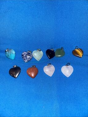 Heart Shaped Pendants Does not Include Chain Choice One  NWOTS Different Colors